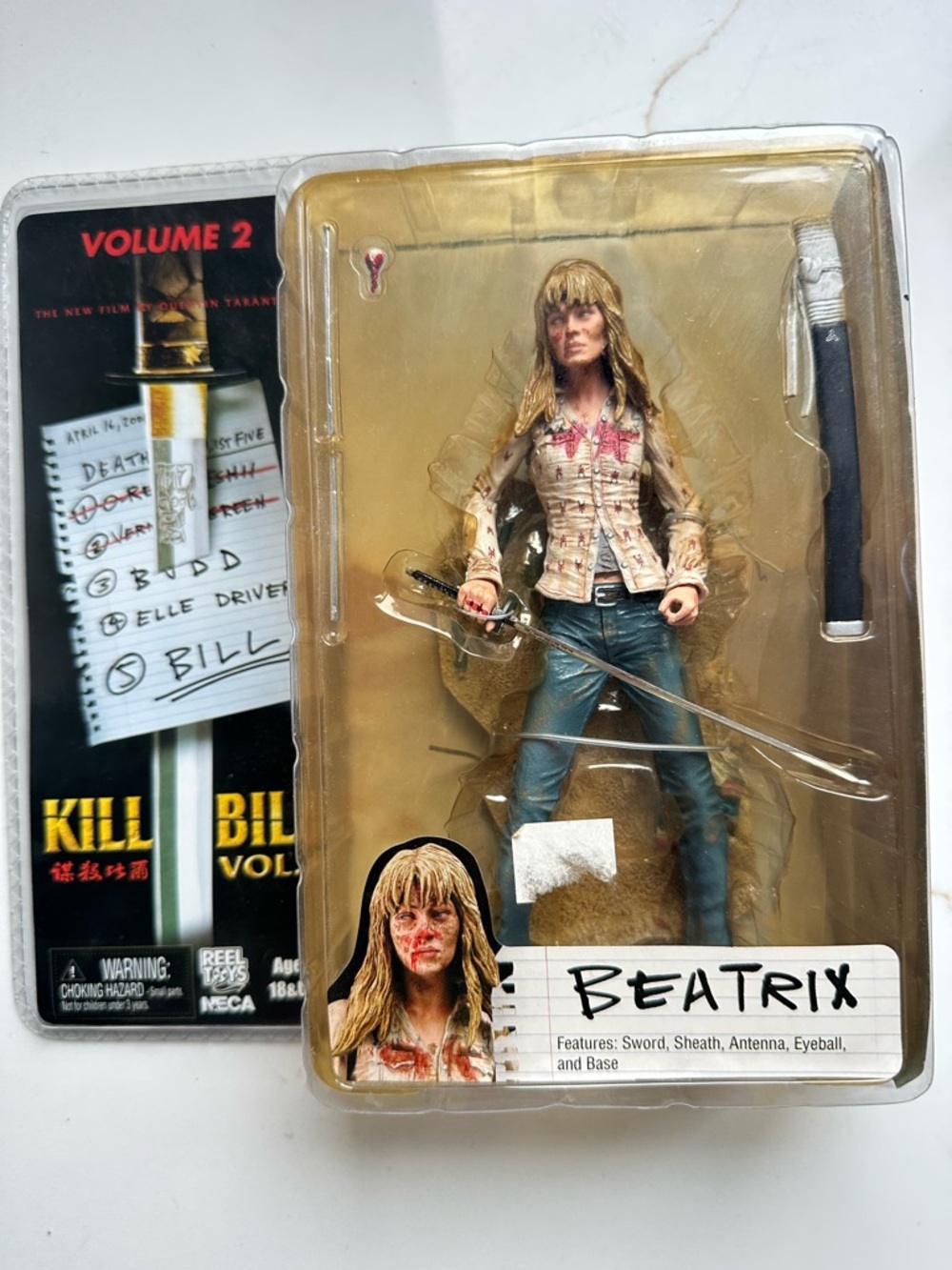 RARE Kill Bill Series 2 BEATRIX KIDDO action figure The Bride NECA BNIB (#Z4)